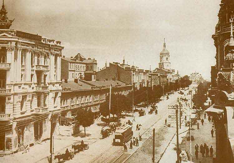 Улица Владимирская на фотографии конца 19 века