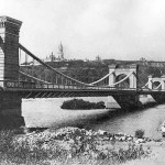 Цепной мост в Киеве в конце 19 века