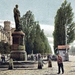 Бульвар Шевченко, памятник графу Бобринскому, начало 20 века