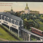 Фуникулер, Почтовая площадь, цветная открытка начала 20 века