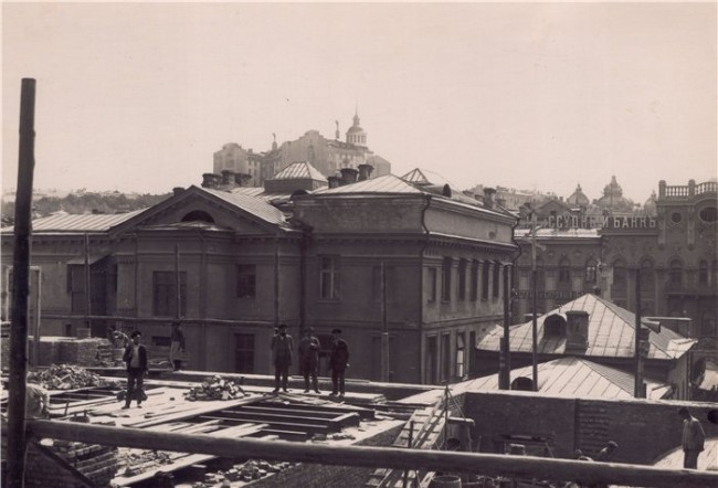 Телефонная станция на Крещатике - строительство в 1912 году