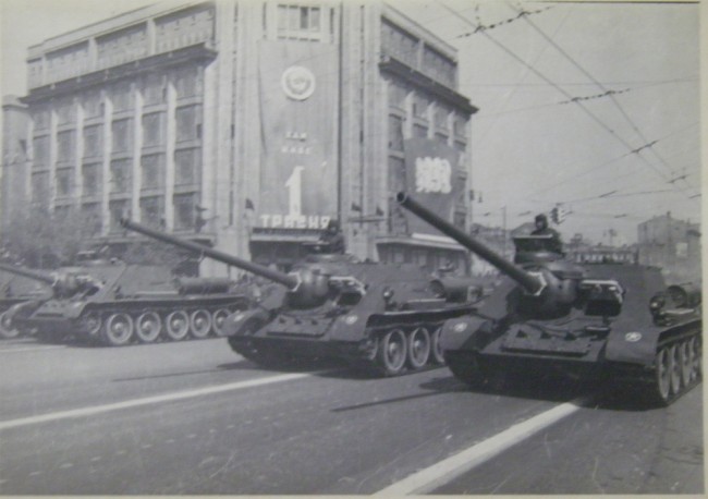 Парад на Крещатике в 1949 году, танки