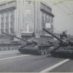 Первомайский парад на Крещатике в 1949 году