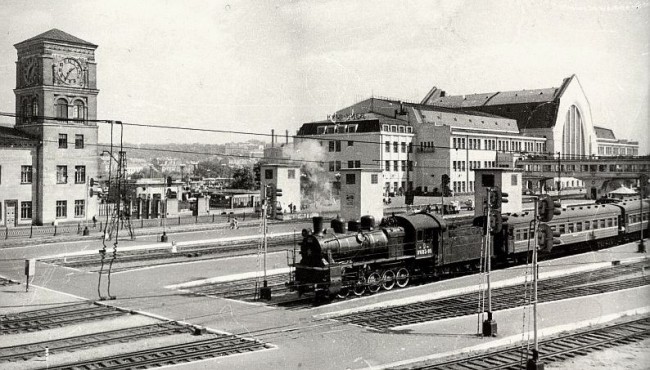 Киевский вокзал в 1962 году