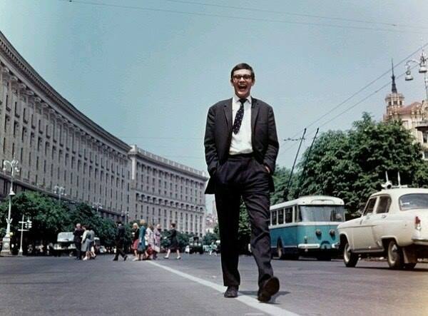 Режиссер Никита Михалков в Киеве в 1966 году