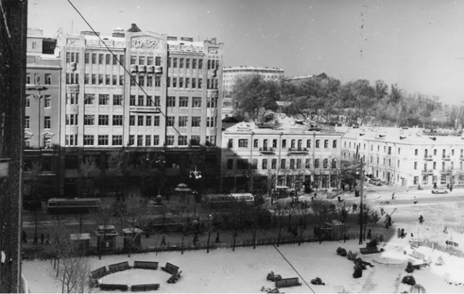 Площадь Ленинского Комсомола в 1970-х годах