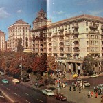 Крещатик от Бессарабской площади в 80-х годах