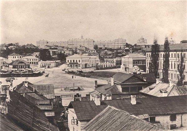 Крещатицкая площадь в 1871 году (ныне Площадь Независимости)