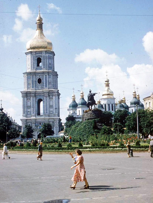 Софийская площадь в 1955 году