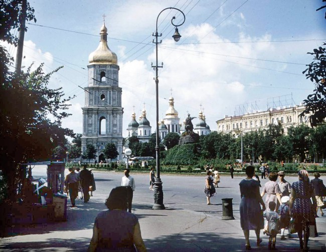 Фото 1955 года, Софийская площадь