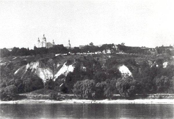 Вид на Аскольдову могилу с Левого берега, Киев, конец 19 века