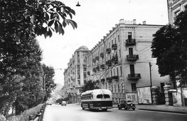 Бульвар Шевченко в 1955 году