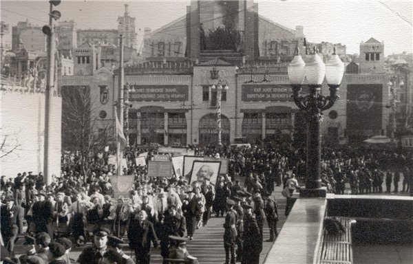 Бульвар Шевченко и Бессарабская площадь в 1957 году