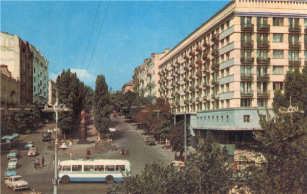 Бульвар Шевченко в 1965 году