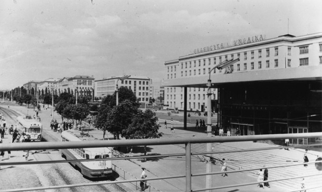 Станция метро Завод Большевик (ныне Шулявская) в 1965 году