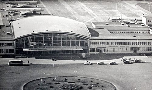 Аэропорт Борисполь с высоты полета в 65 году