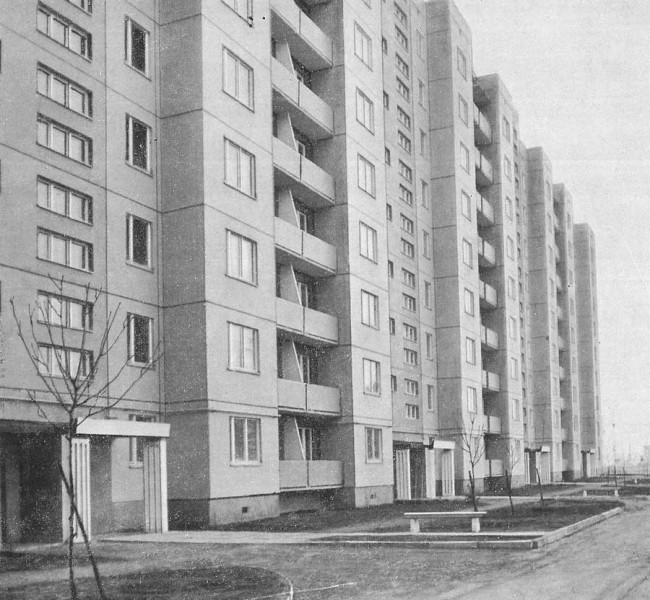 Жилые дома Оболони в 70-х годах 20 века
