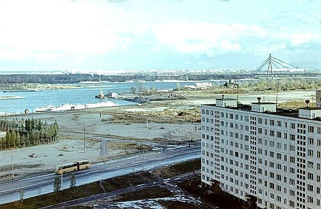 1980-е годы. Оболонь, новостройки Оболонь, Киев, фото