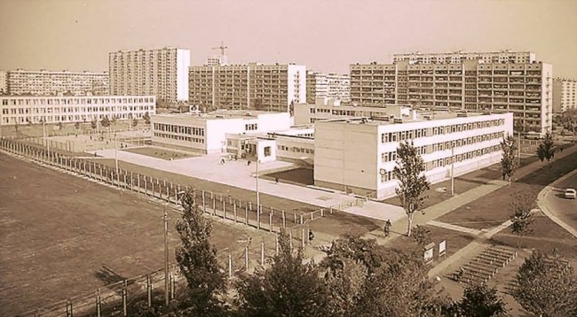 1980-е годы. Оболонь, школа №233 Оболонь, Киев, фото
