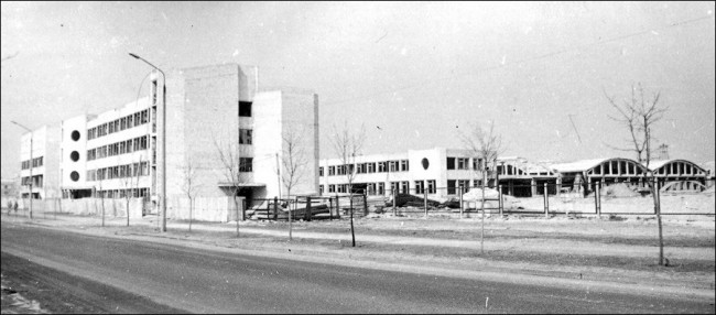 1986 год. Улица Озерная и строительство депо Оболонь, Киев, фото
