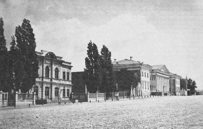 Здание банка на Институтской улице, теперь в нем находится НБУ, 1900 год