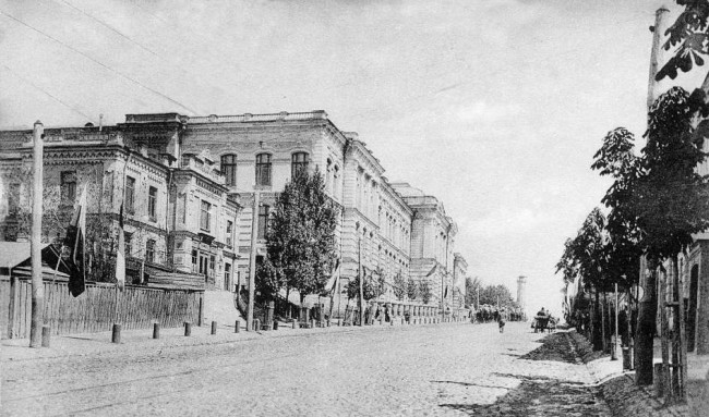 Улица Бульарно-Кудрявская, ныне Воровского в 1906 году