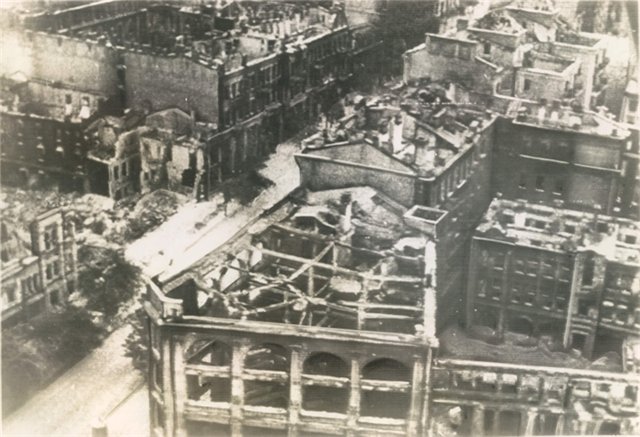 Повреждения от пожара в сентябре 1941 года