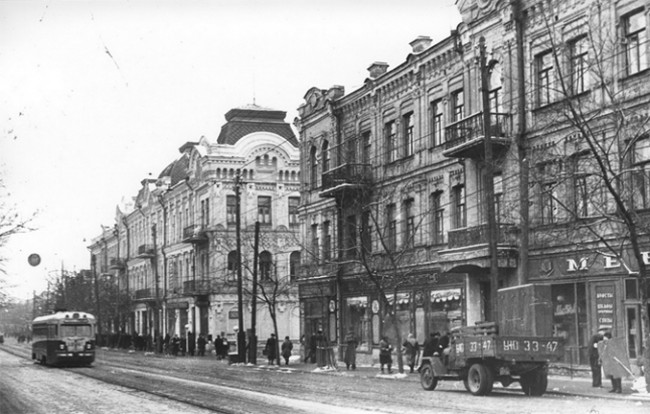 На улице Жданова в 1956 году