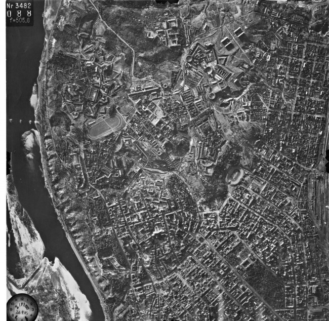 Аэрофотосъемка Киева во время Великой Отечественной Войны