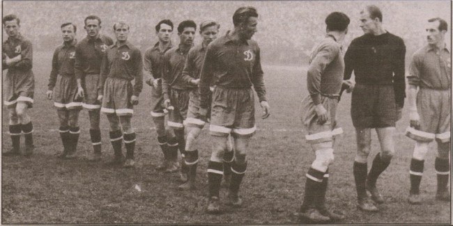 Первый кубок СССР для Динамо в 1954 году. Финальный матч против Спартака из Еревана