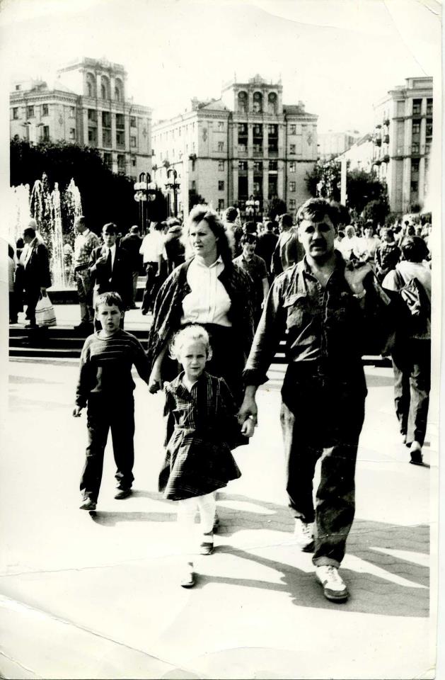 Площадь Независимости в 1990 году, фото Катерины Шевченко 
