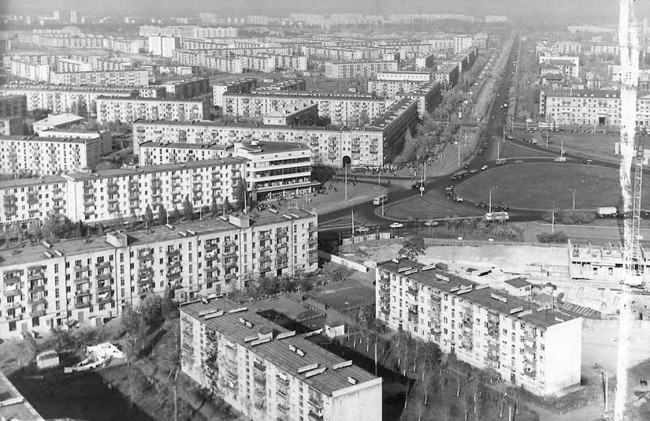 Вид на Ленинградскую площадь, город Киев