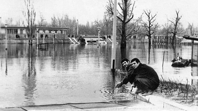 Наводнение 70 года в Гидропарке в Киеве