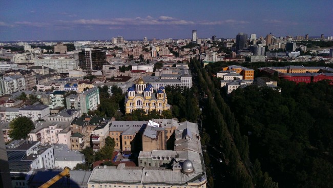 Вид на Киев с крыши Хилтона - Hilton Kyiv