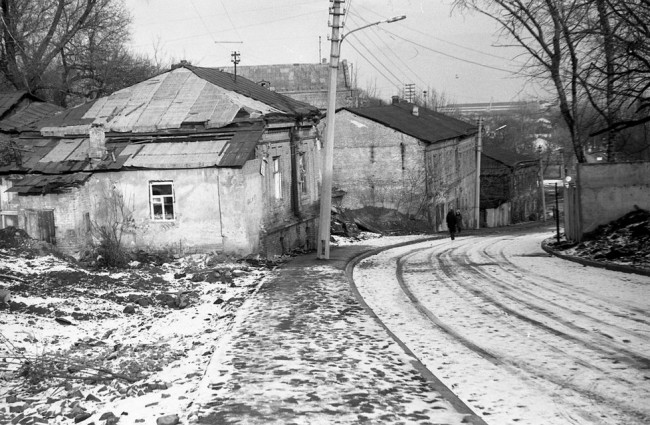 1980-е годы. Вознесенский спуск (Смирнова-Ласточкина), 33, 35, 37 и 39 Смирнова-Ласточкина улица в 80-е годы, Киев, Подол