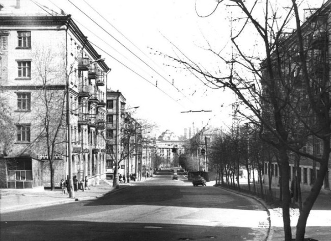 Белорусская улица в Киеве в 80-х годах