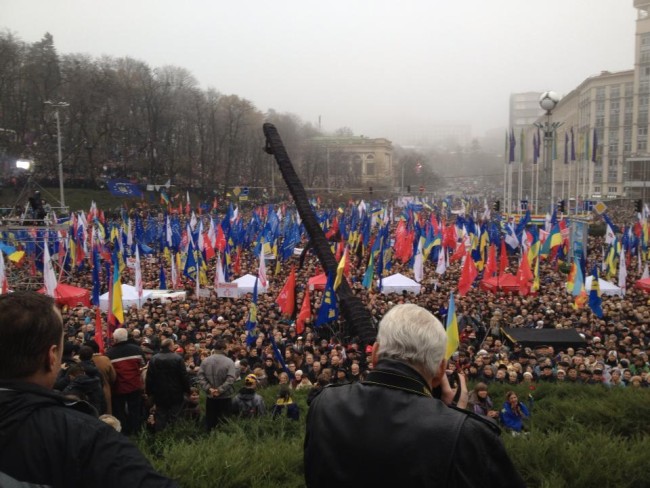 Народный протест 24 ноября на Европейской площади