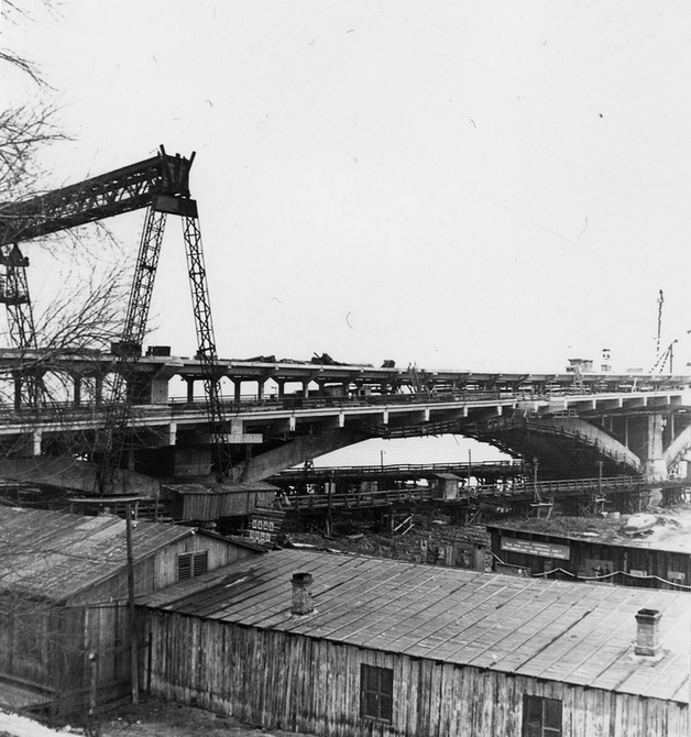 Как строили мост Метро на Днепре в 61 году