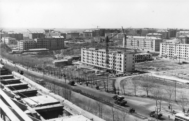 1950-е годы. Строительство Первомайского массива. Первые хрущевки Киева.