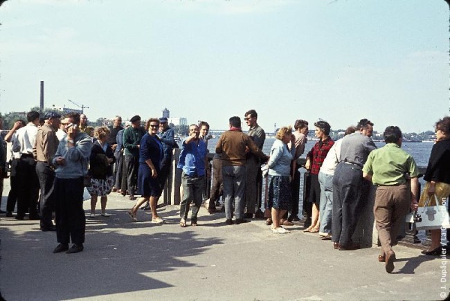1964 год. Набережная Днепра © Jacques Dupâquier