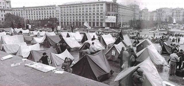 2 августа 1989 года. Трагедия у Главпочтамта - обрушенное здание напротив палаточного городка на Майдане