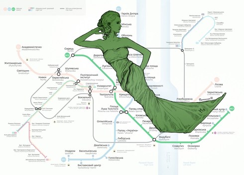 Человечное метро Киев Евгения Лиса