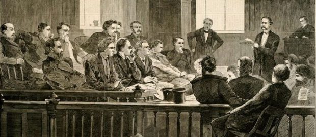 Суд присяжних, малюнок XIX століття﻿